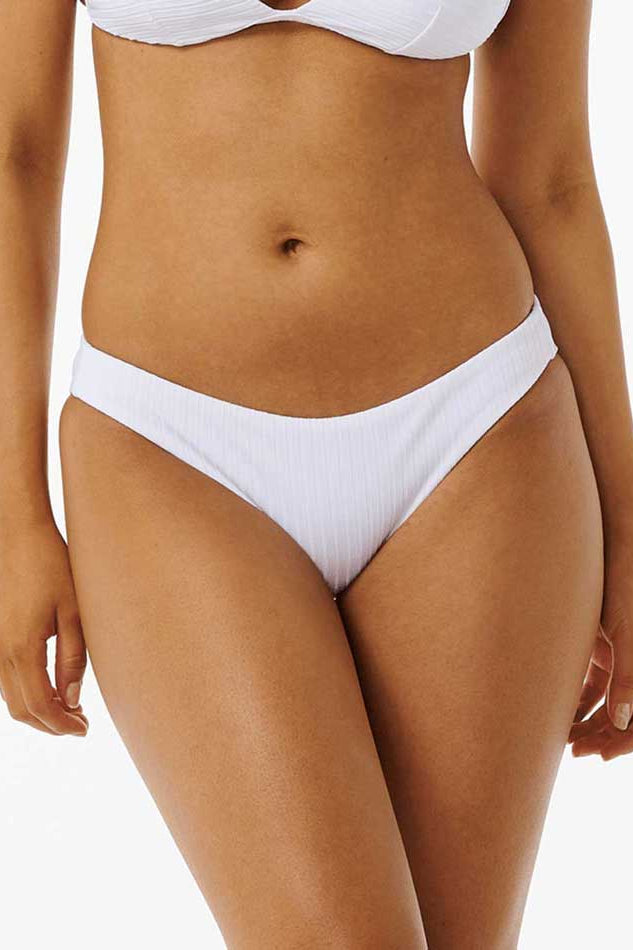 Rip Curl: Premium Surf Cheeky Bikini Bottom - WHITE