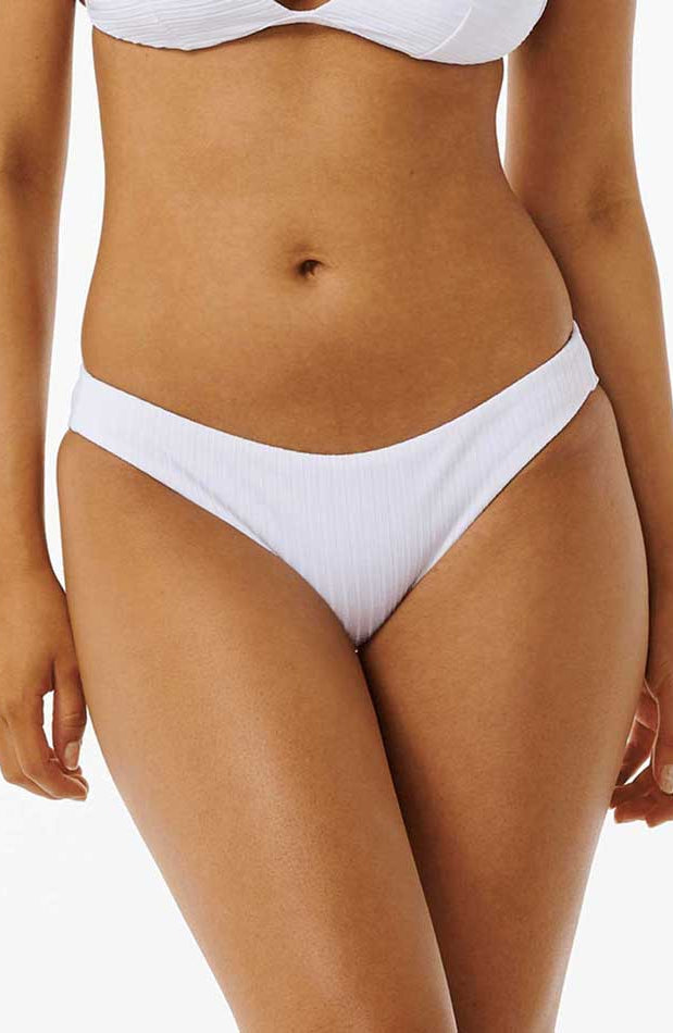 Rip Curl: Premium Surf Cheeky Bikini Bottom - WHITE