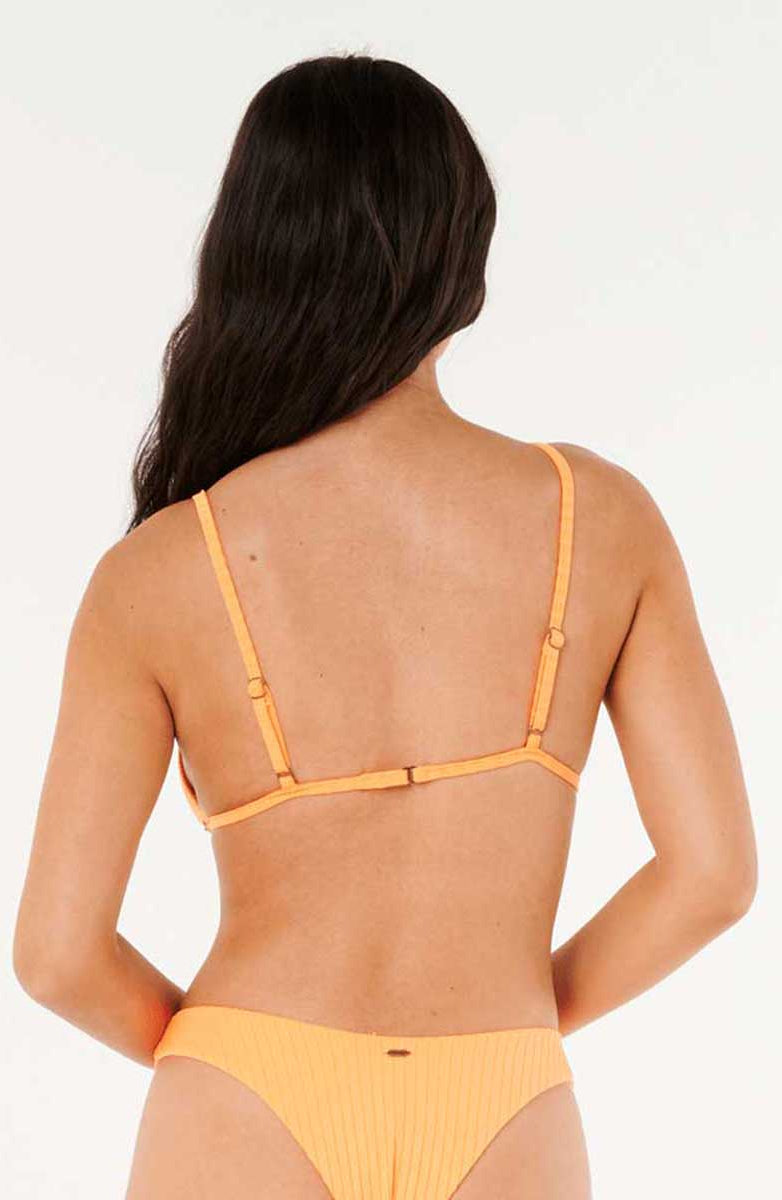 Rip Curl: Premium Surf Fixed Triangle Bikini Top - E.PEACH