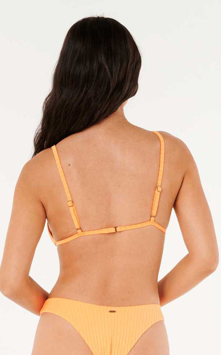 Rip Curl: Premium Surf Fixed Triangle Bikini Top - E.PEACH