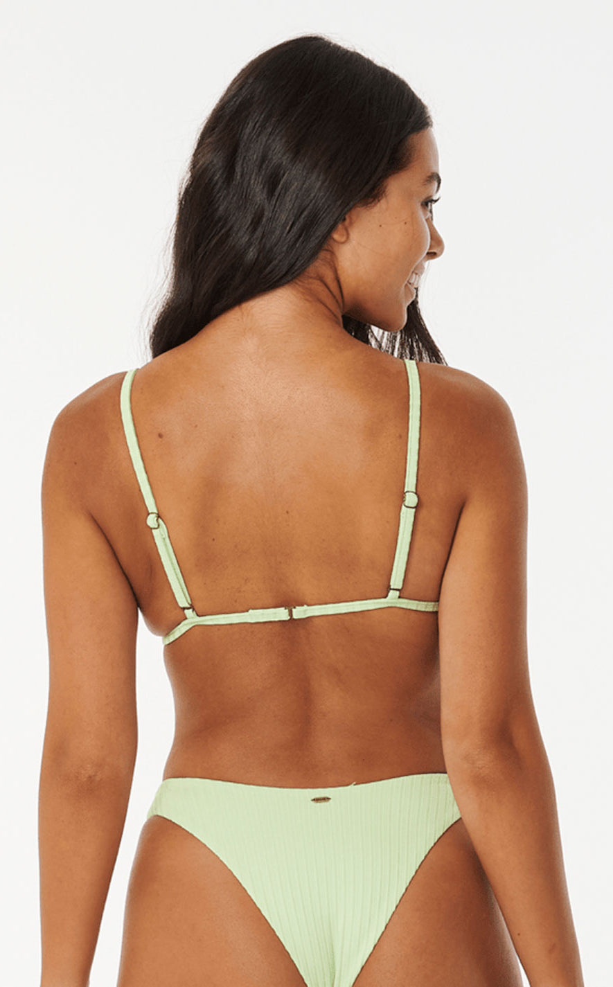 Rip Curl: Premium Surf Fixed Triangle Bikini Top - LT.GREEN
