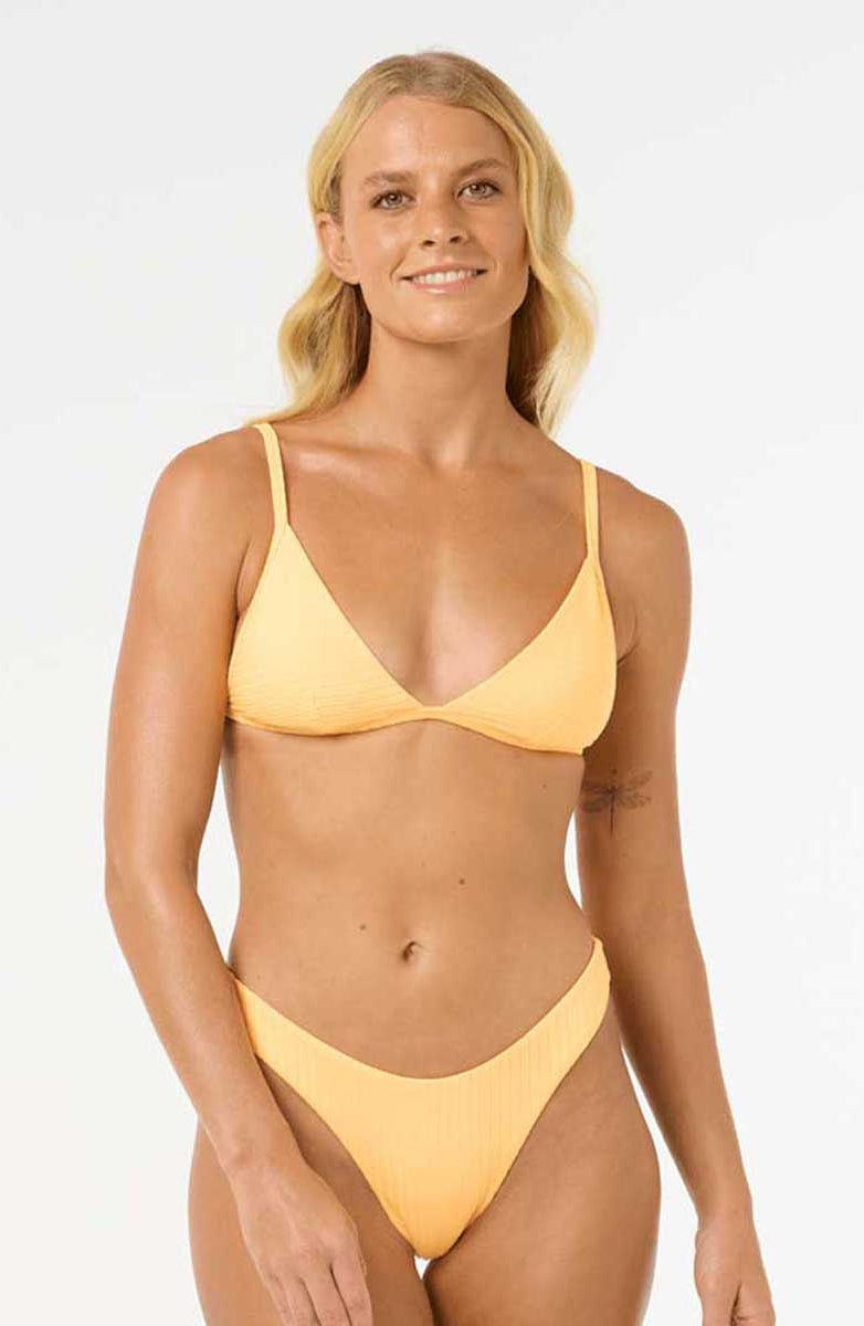 Rip Curl: Premium Surf Fixed Triangle Bikini Top - MANGO