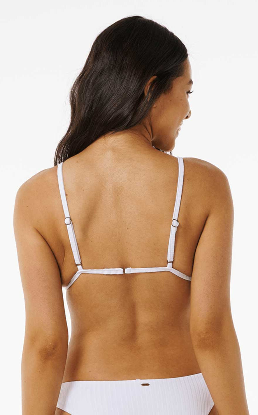 Rip Curl: Premium Surf Fixed Triangle Bikini Top - WHITE