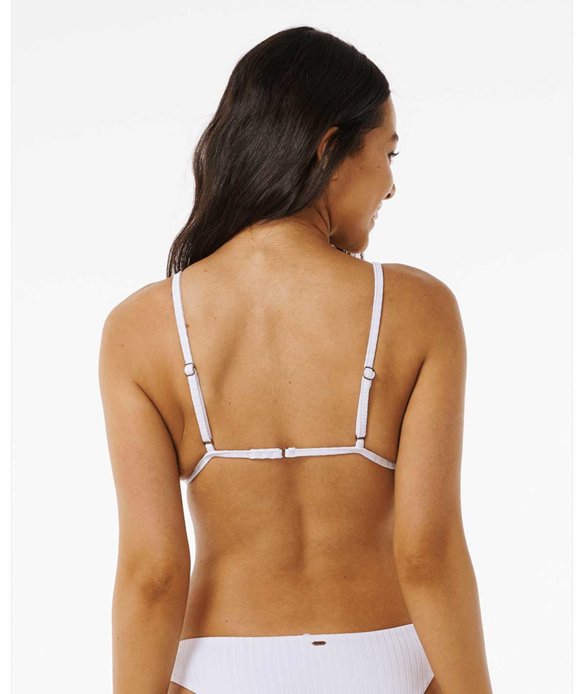 Rip Curl: Premium Surf Fixed Triangle Bikini Top - WHITE