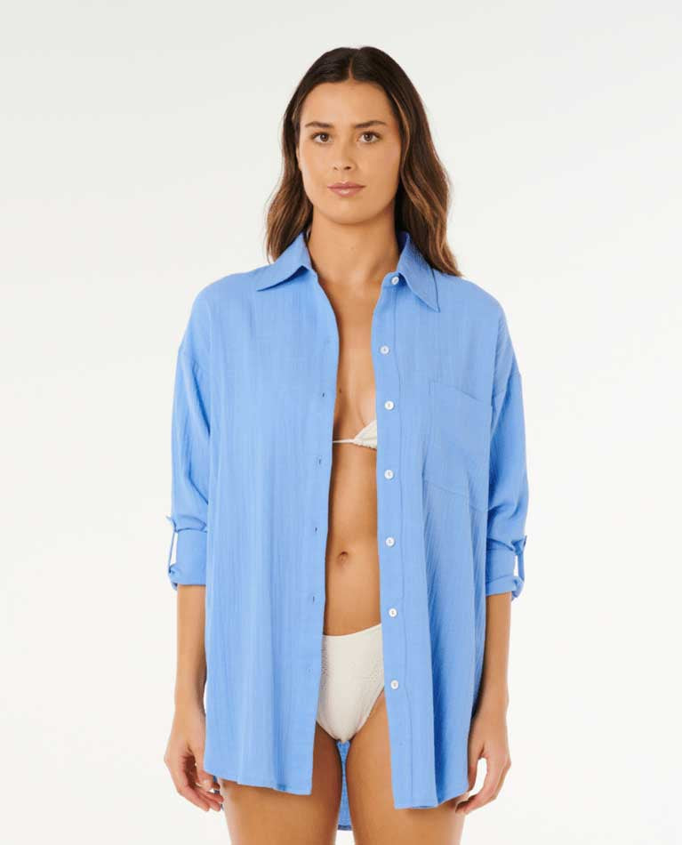 Rip Curl: Premium Surf Holiday Shirt - CFLWRBLU