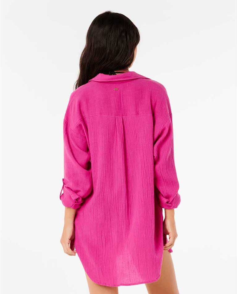 Rip Curl: Premium Surf Holiday Shirt - FUCHSIA