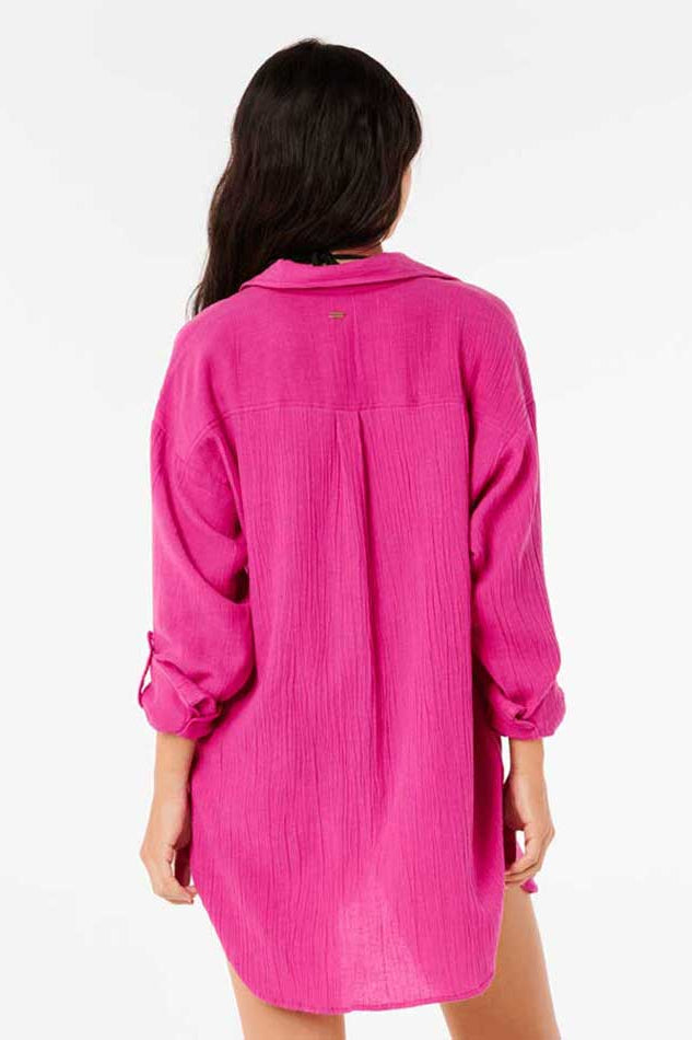 Rip Curl: Premium Surf Holiday Shirt - FUCHSIA