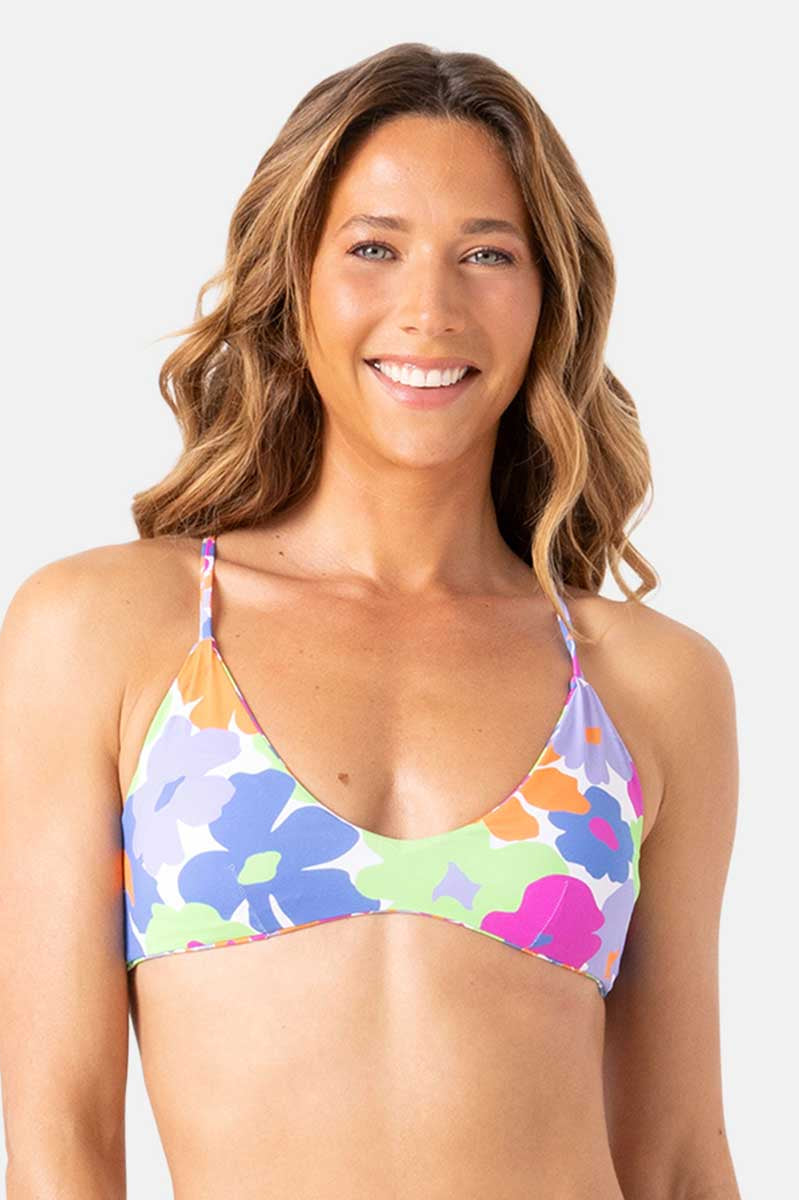 Roxy: California Dreamin Reversible Athletic Triangle Bikini Top