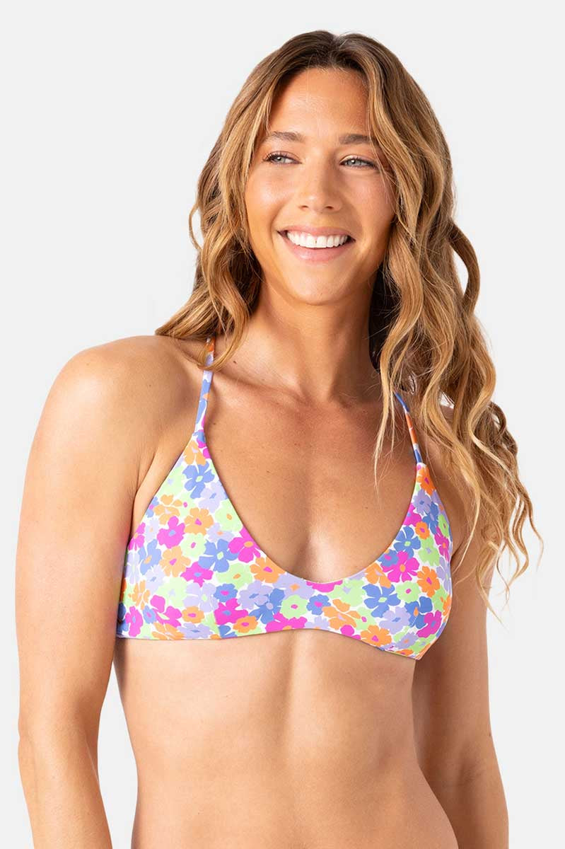 Roxy: California Dreamin Reversible Athletic Triangle Bikini Top