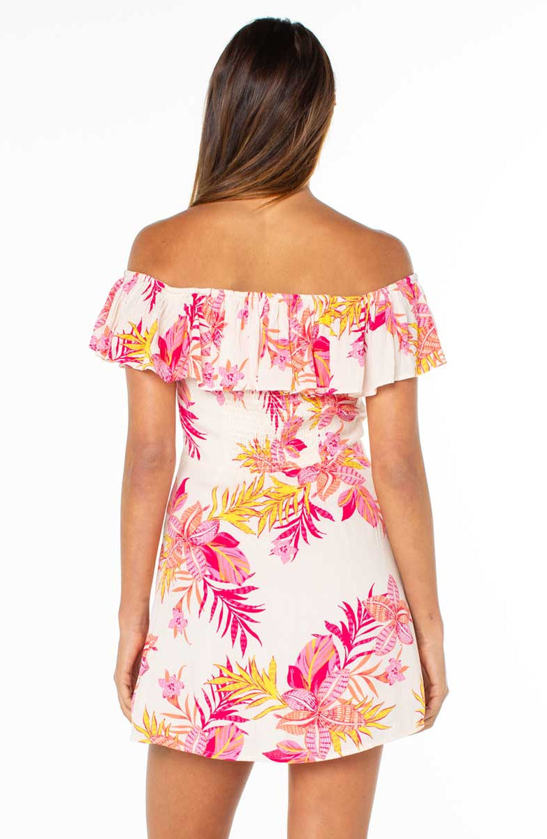 Roxy: Clear Sky Mini Ruffle Dress