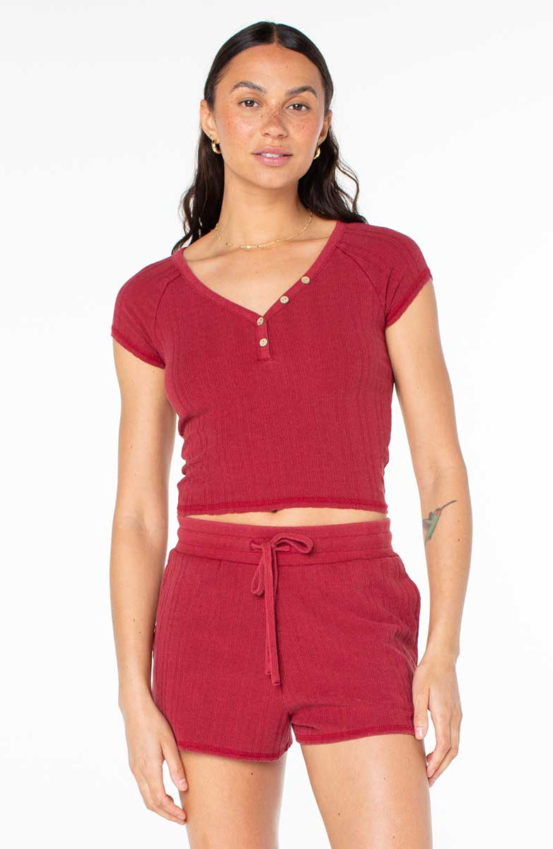 Roxy: Coffee Date Top