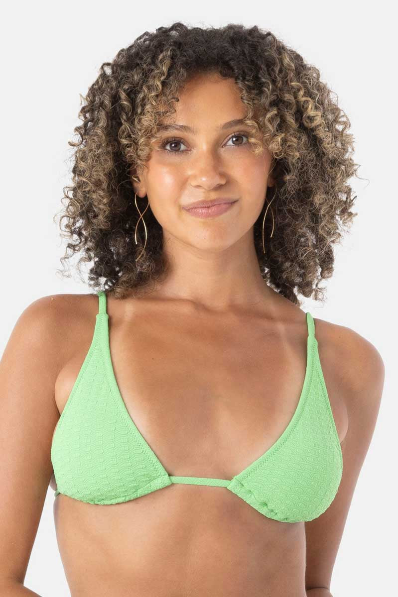 Roxy: Haliewa Built Up Triangle BikiniTop - VBN
