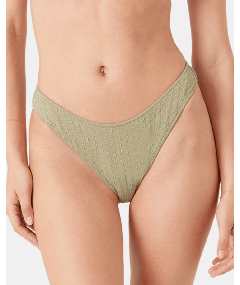Roxy: Haliewa Scoop Cheeky Bikini Bottom - OIG