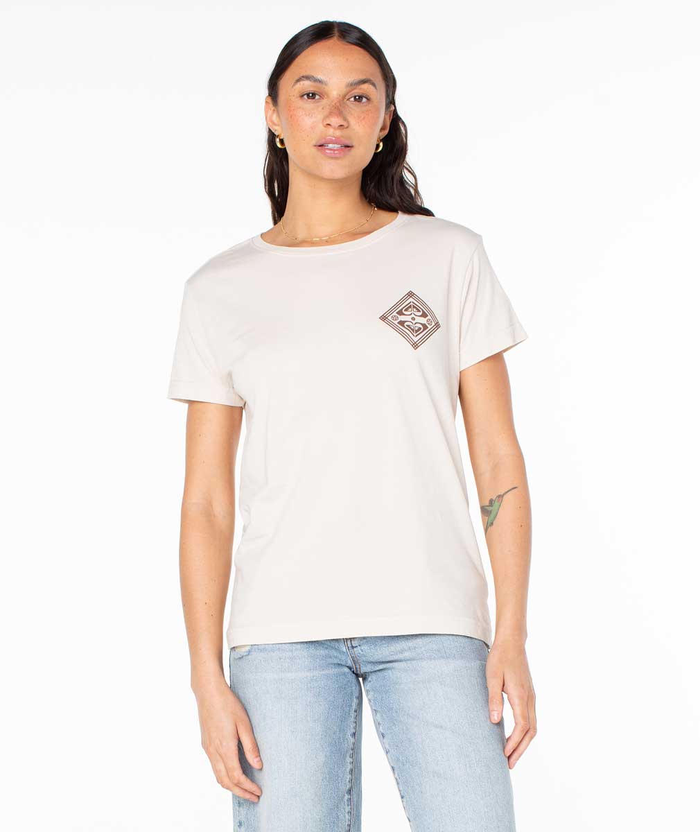 Roxy: Nouveau Hibiscus Boyfriend Tee