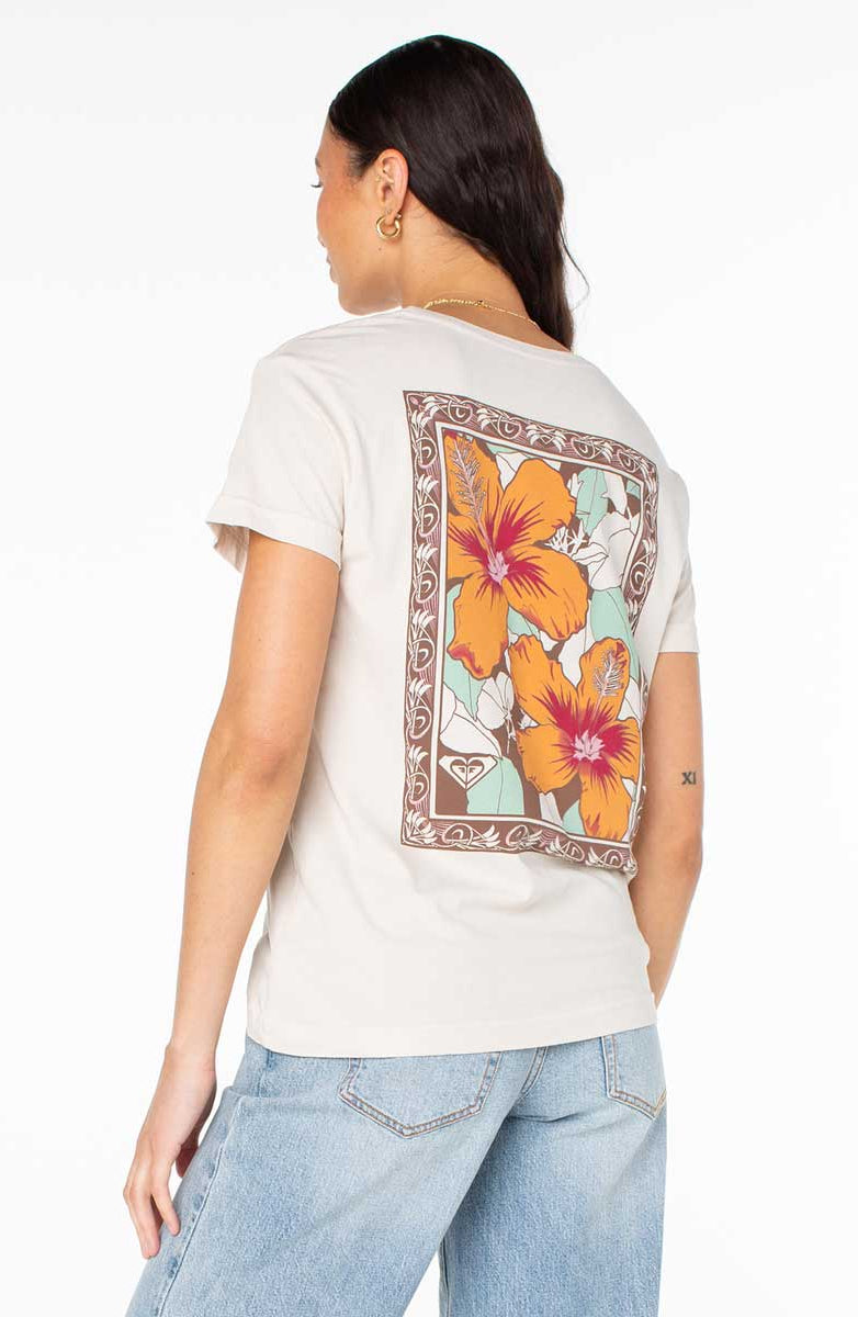 Roxy: Nouveau Hibiscus Boyfriend Tee