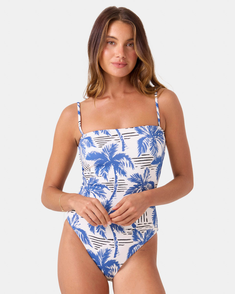 Roxy: One Piece Breezy Does It Bandeau Swimsuit
