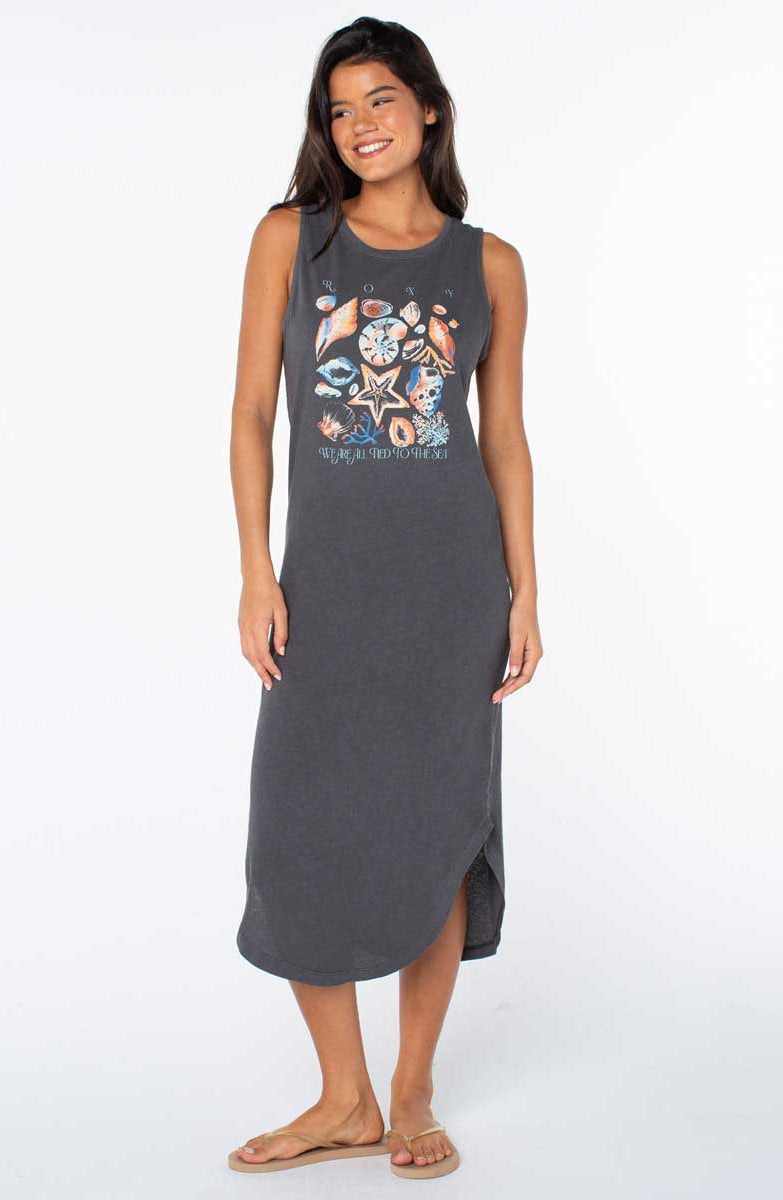Roxy: Painted Shells Midi Tank Dress