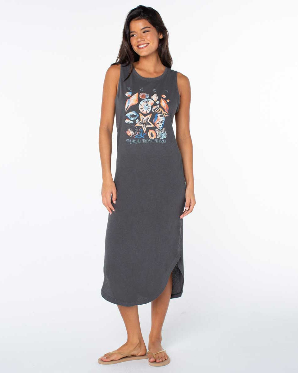 Roxy: Painted Shells Midi Tank Dress