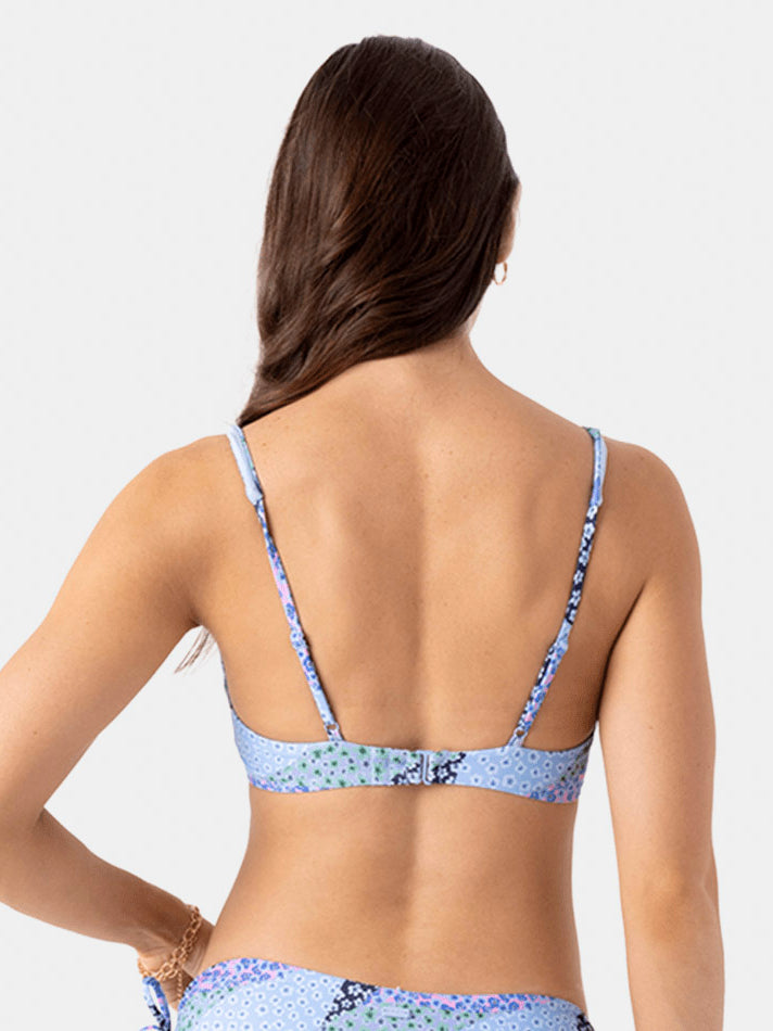 Roxy: Patch Ya Later Ditsy Scoop Bralette Bikini Top