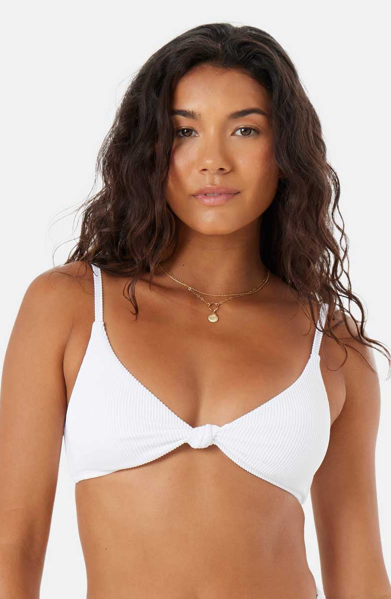 Roxy: Rib Roxy Love Knot Bralette Bikini Top