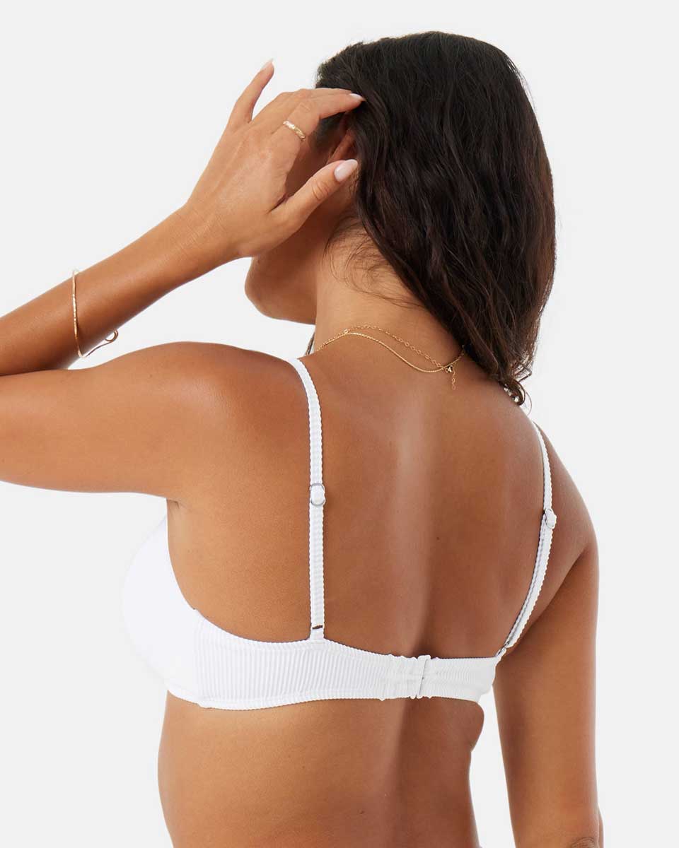 Roxy: Rib Roxy Love Knot Bralette Bikini Top