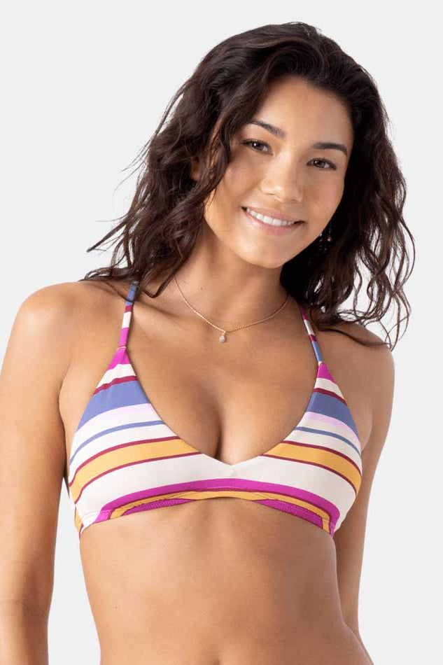 Roxy: Sunset Swells Cut Out Bralette Bikini Top
