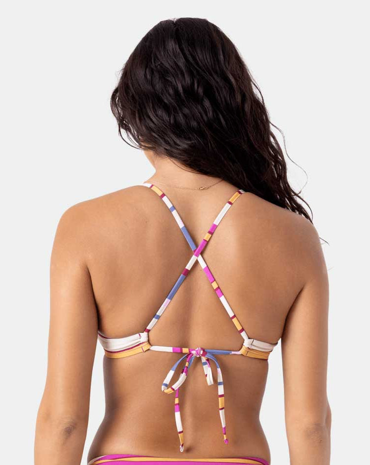 Roxy: Sunset Swells Cut Out Bralette Bikini Top