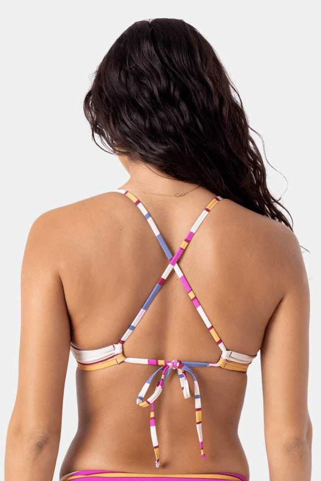 Roxy: Sunset Swells Cut Out Bralette Bikini Top