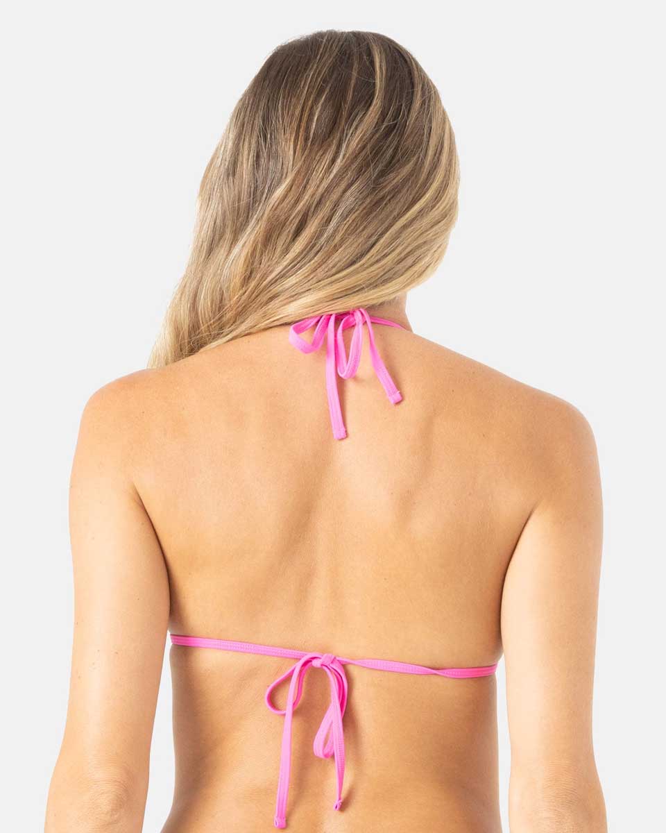 Roxy: Surf City Colorblock Mini Tiki Triangle Bikini Top