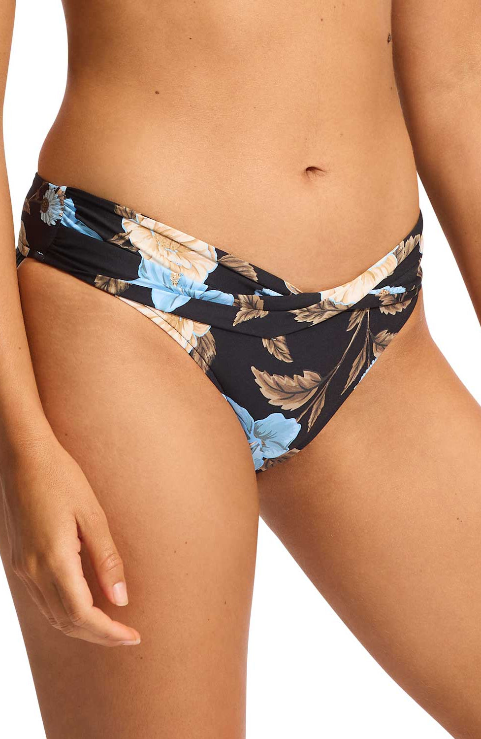 Seafolly: Garden Party Twist Band Mini Hipster Bikini Bottom