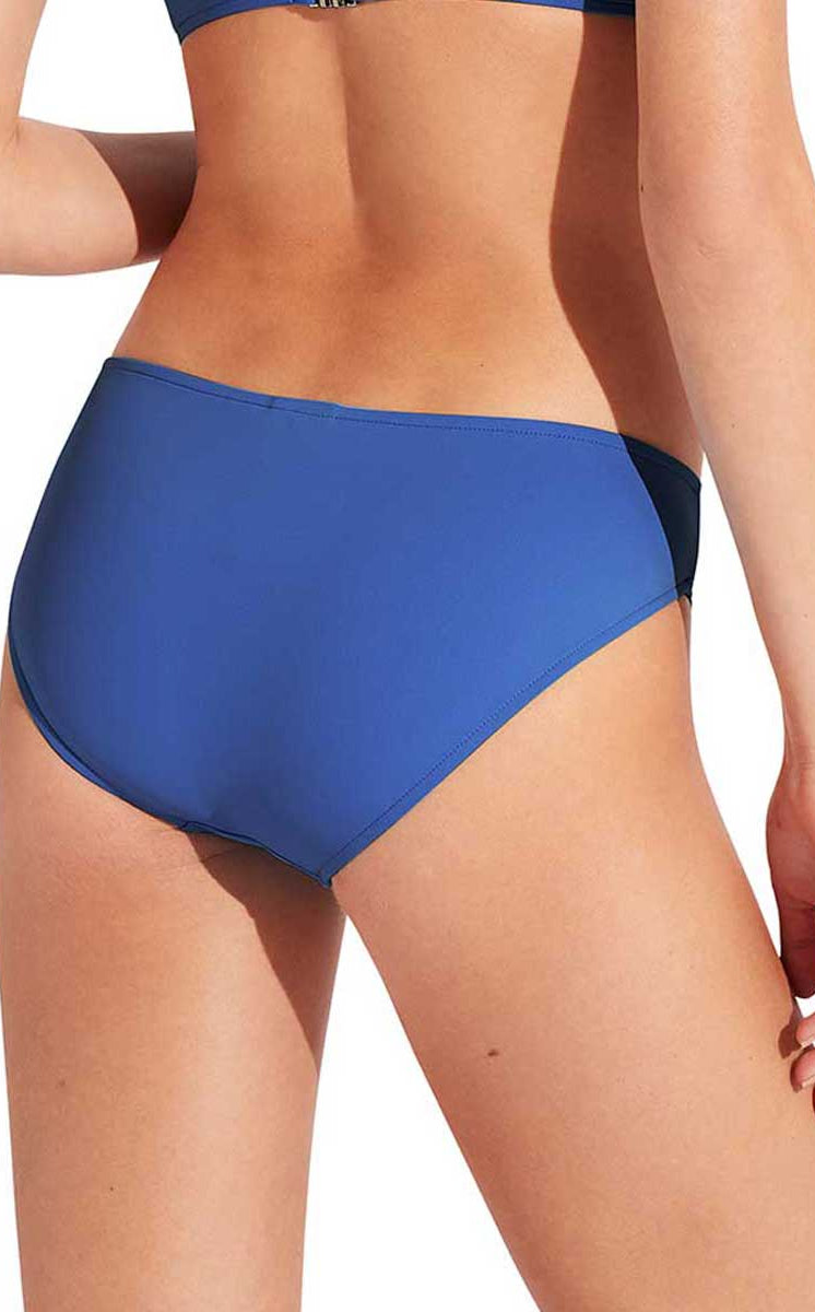 Seafolly: Solid Twist Band Hipster Pant - AZURE
