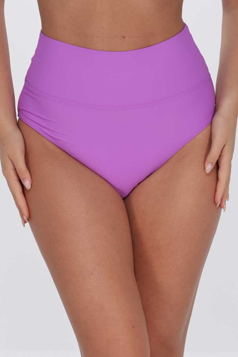 Sunsets: Berry Burst Solid Hannah High Waist Bottom