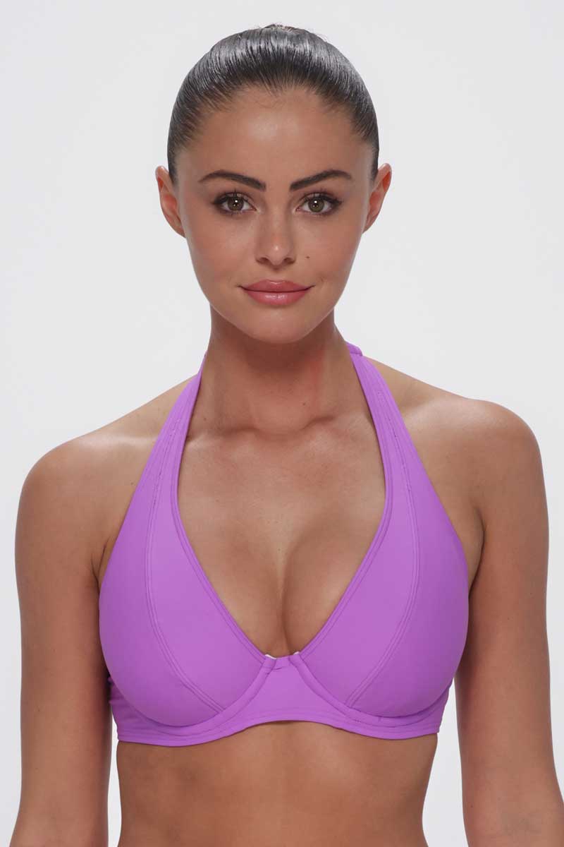 Sunsets: Berry Burst Solid Muse Halter Top