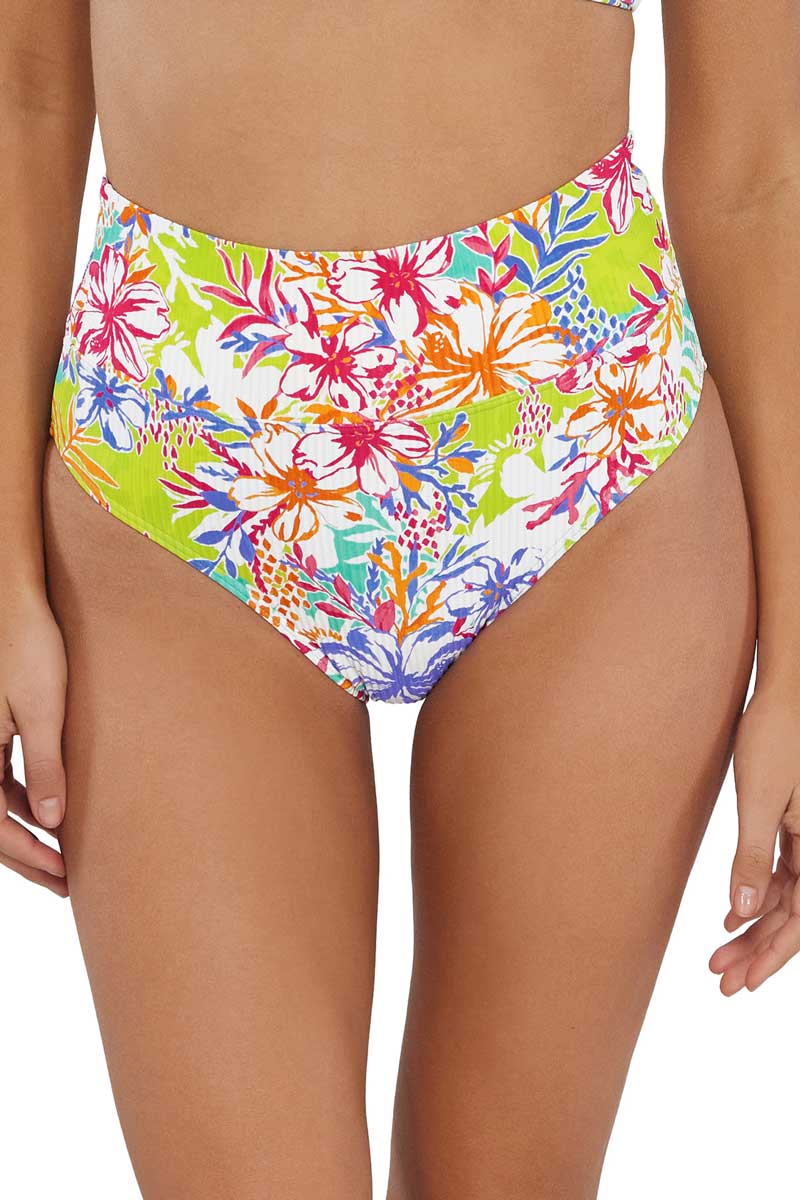 Sunsets: Botanical Bliss Sandbar Rib Hannah High Waist Bottom