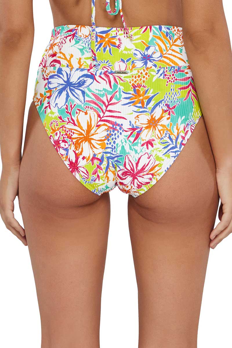 Sunsets: Botanical Bliss Sandbar Rib Hannah High Waist Bottom