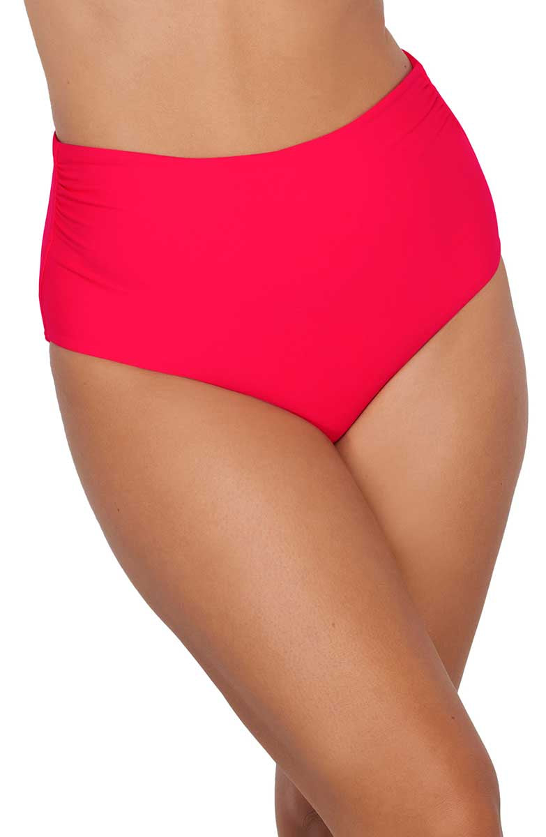 Sunsets: Geranium Capri High Waist Bottom