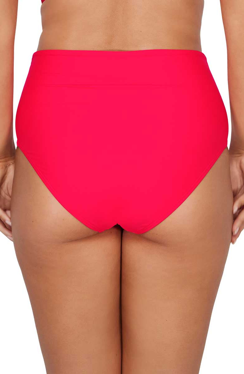Sunsets: Geranium Capri High Waist Bottom