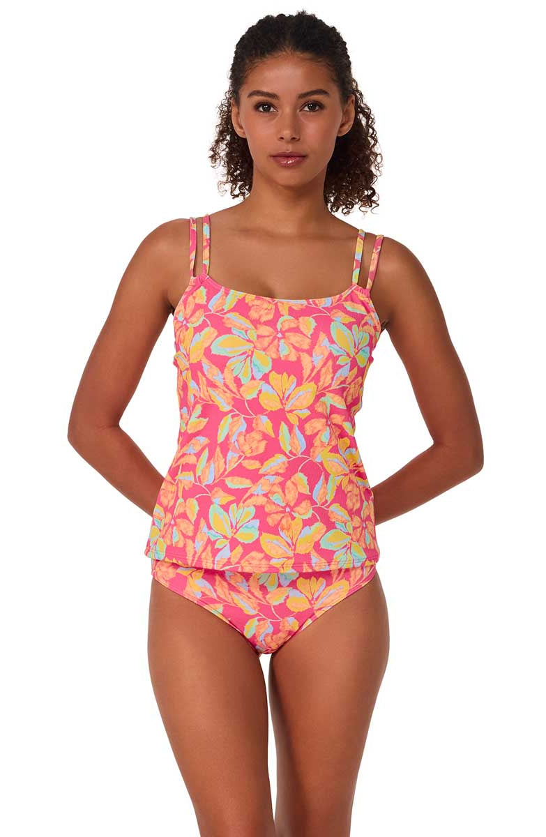 Sunsets :Magic Hour Crepe Taylor Tankini Top