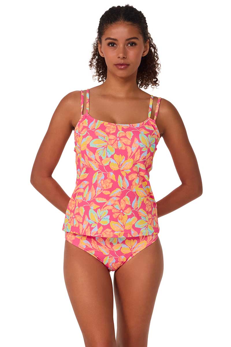 Sunsets :Magic Hour Crepe Taylor Tankini Top