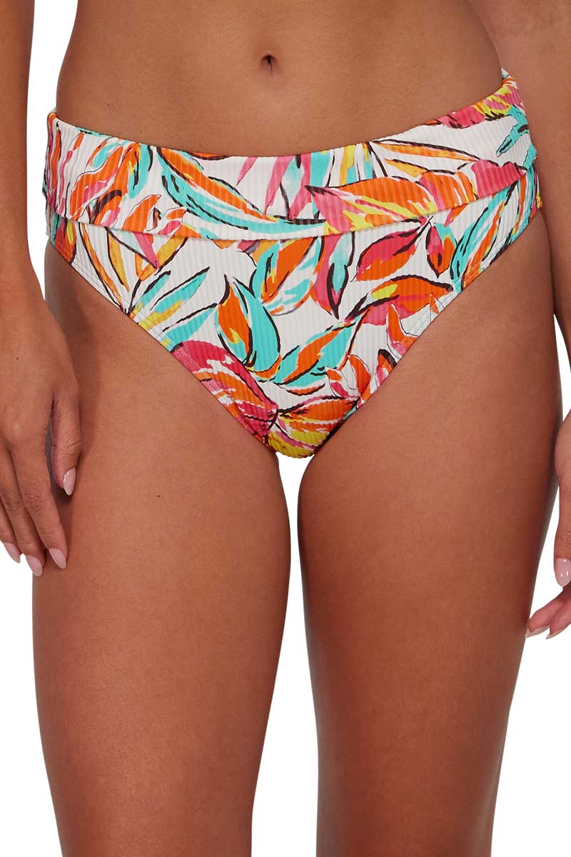 Sunsets: Palms Serenade Sandbar Hannah Rib High Waist Bottom