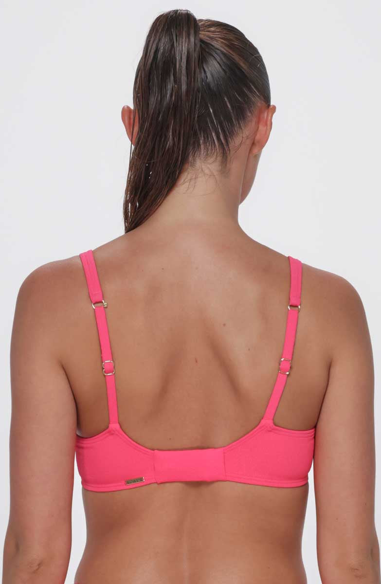 Sunsets: Solid Posy Pink Crepe Ally Underwire Bra
