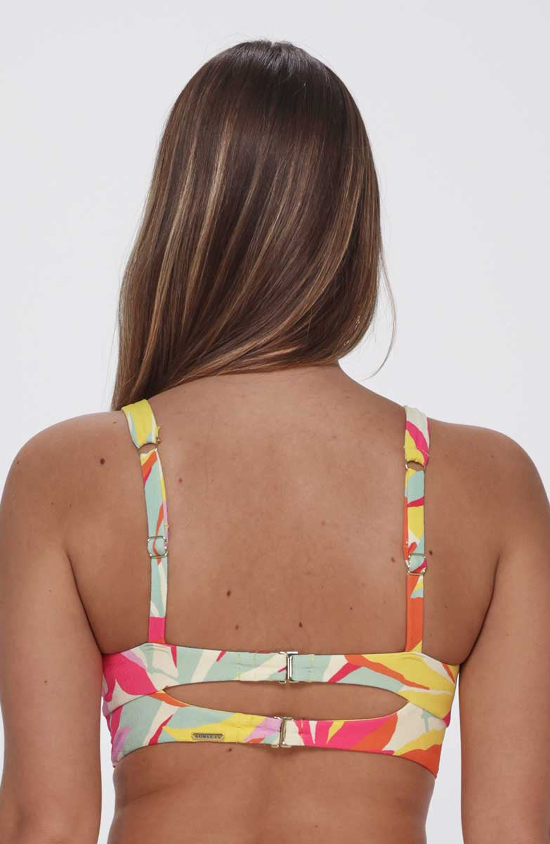 Sunsets: Tropicolor Crepe Natalie Underwire Top