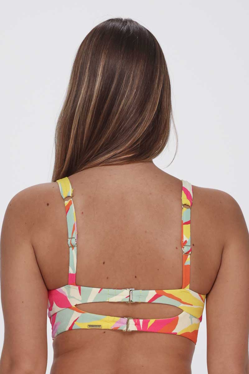 Sunsets: Tropicolor Crepe Natalie Underwire Top