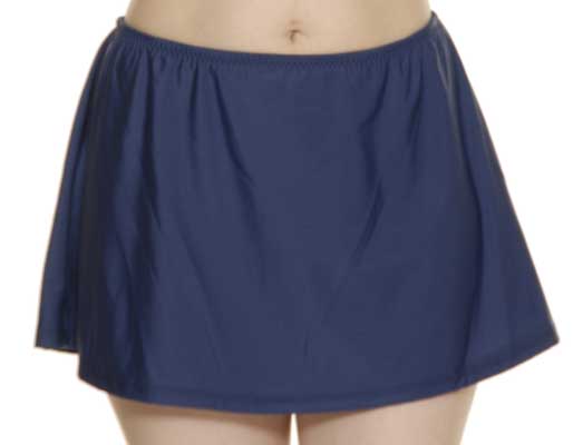 T.H.E: Plus Size Skirted Bottom - NAVY