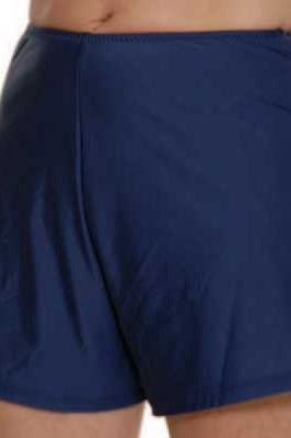 T.H.E: Plus Size Solid Swim Short - NAVY