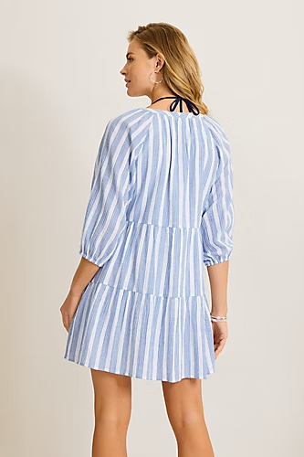 Tommy Bahama: Bali Breeze Stripe Tiered Dress