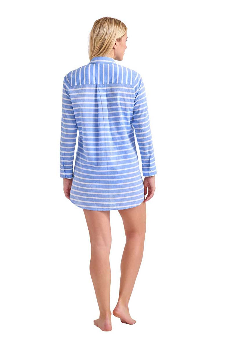 Tommy Bahama: Catalina Cotton Stripe Boyfriend Beach Shirt