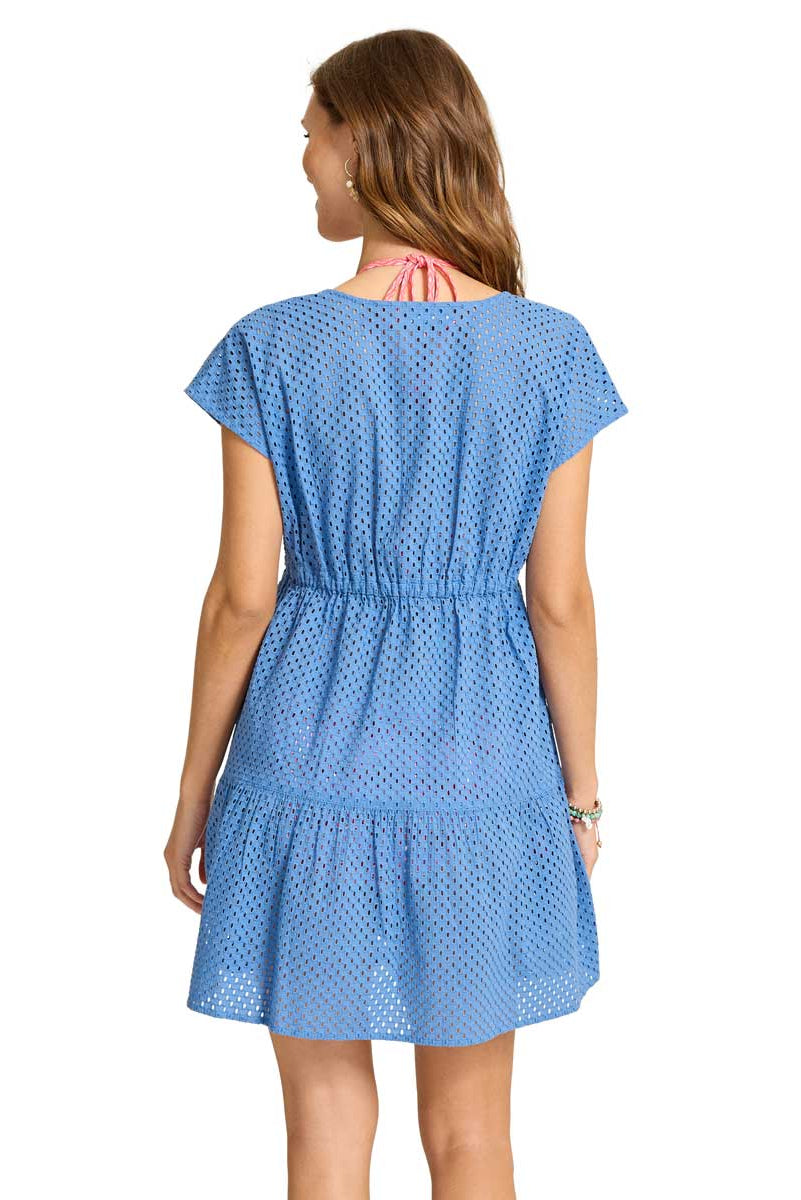 Tommy Bahama: Eyelet Cove Cotton V-Neck Cover-Up Dress