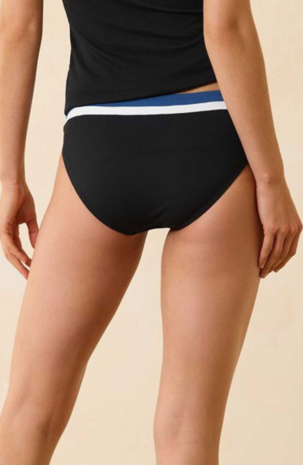 Tommy Bahama: Island Cays Colorblock Hipster Bikini Bottom - INDIGO BLUE