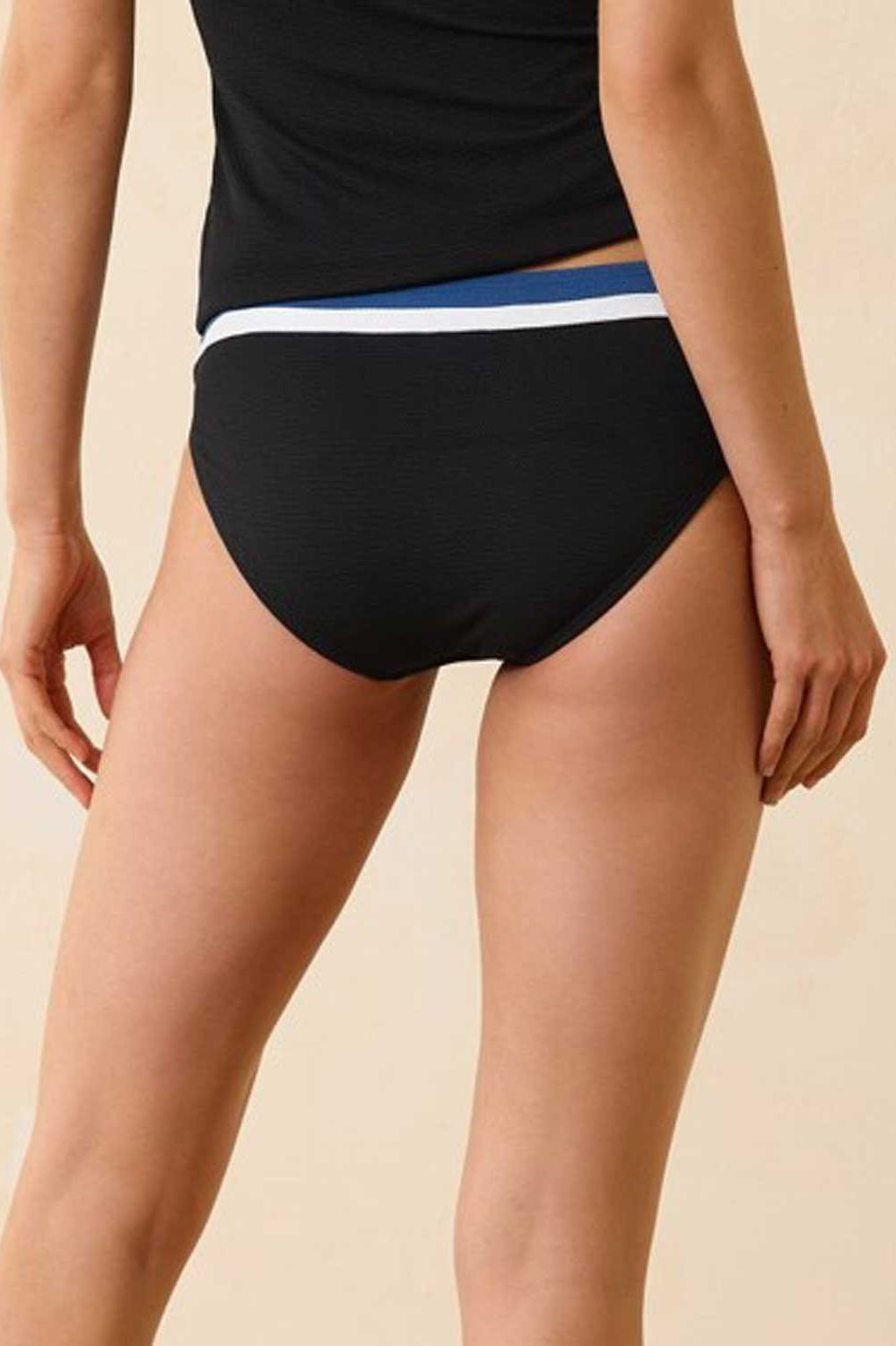 Tommy Bahama: Island Cays Colorblock Hipster Bikini Bottom - INDIGO BLUE